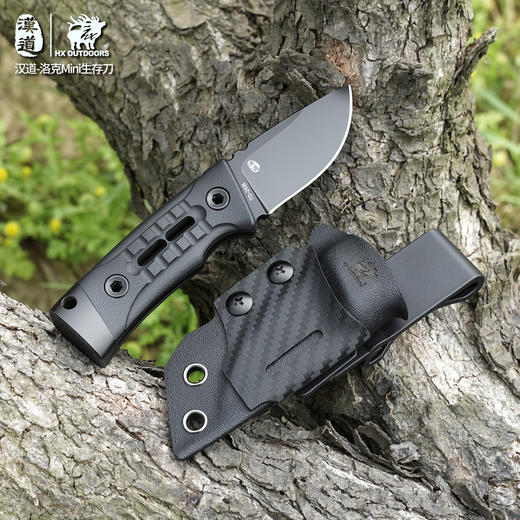 汉道DC53钢洛克mini户外刀多功能刀露营直刀手把肉小刀菜刀生存刀 商品图9