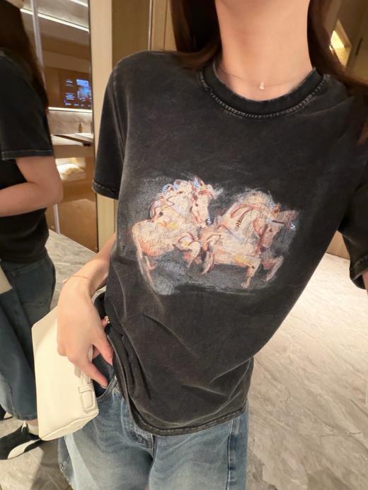 Mo*飞马烫钻水洗T 商品图7