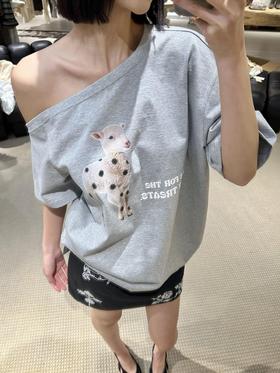 MAR* 26Ss春夏新款 斜开肩短袖T恤（MM）