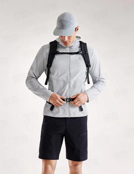 F0320105运动户外登山徒步轻薄防泼水连帽风衣防晒服男女同款外套 商品图8