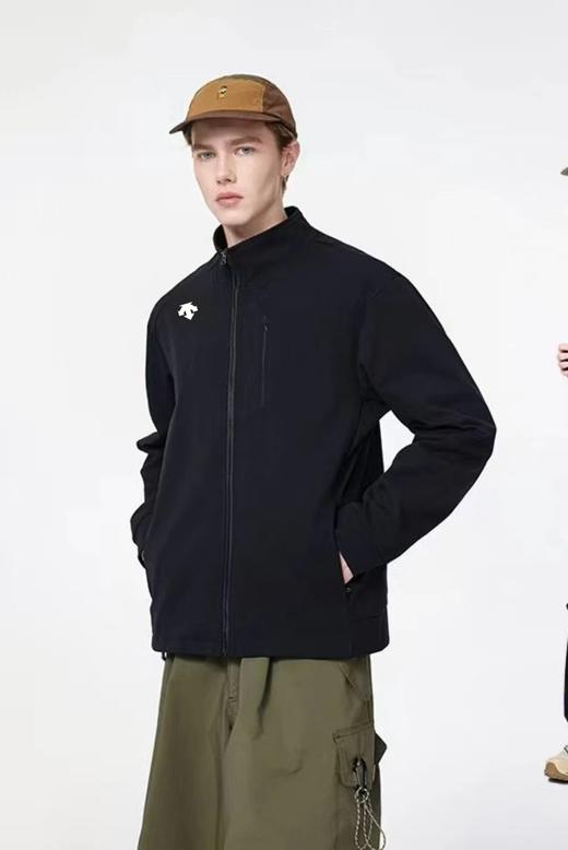 F0320132时尚户外休闲针织立领口袋激光冲孔防风防雨夹克外套 商品图3