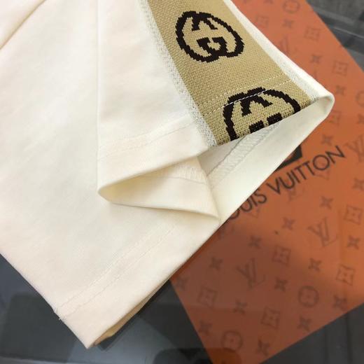F0320133新款LOGO刺绣织带休闲圆领短袖T恤男女同款 商品图4