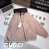 F032023新款反面定制提花满印面料男女同款双面穿连帽夹克 商品缩略图1