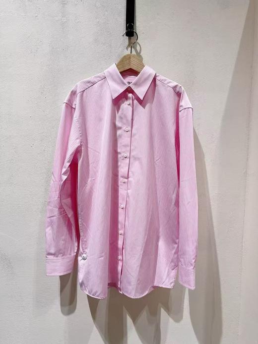 女款条纹长袖衬衫fe 商品图0