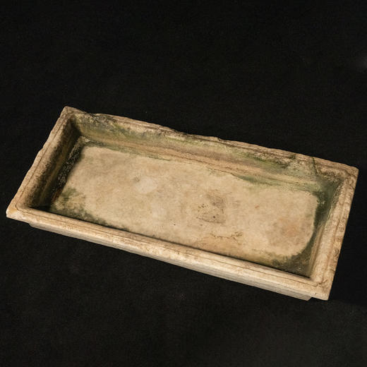 清	汉白玉撇口石盆 商品图2