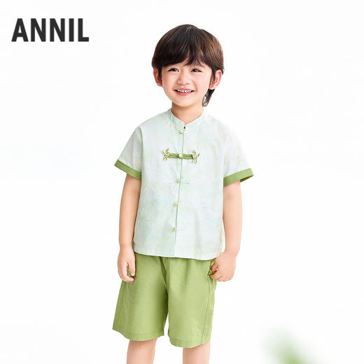 【实体店同款】男童套装夏季新款安奈儿童装XB621166 商品图0