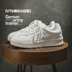 马登2026春季新款百搭经典小白鞋厚底德训鞋男款潮流复古休闲板鞋