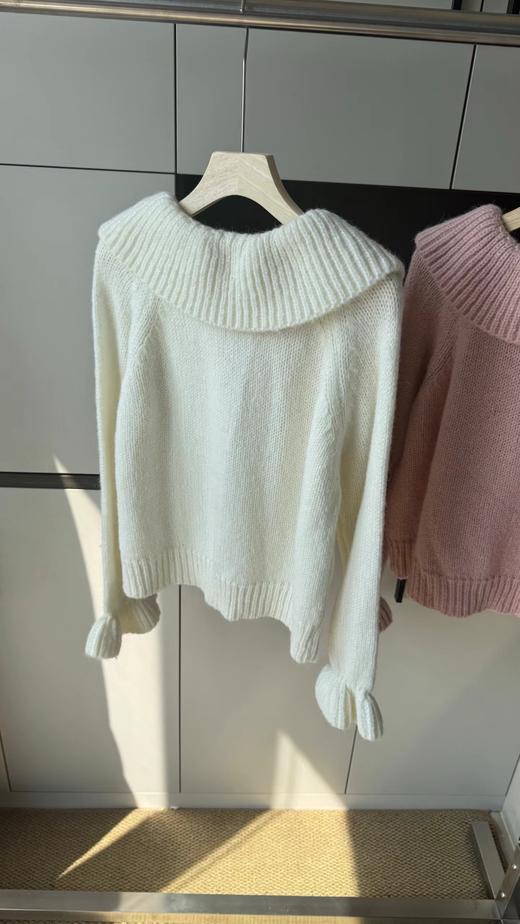 F032078温柔甜美日系少女风日常通勤百搭大翻领针织开衫 商品图14