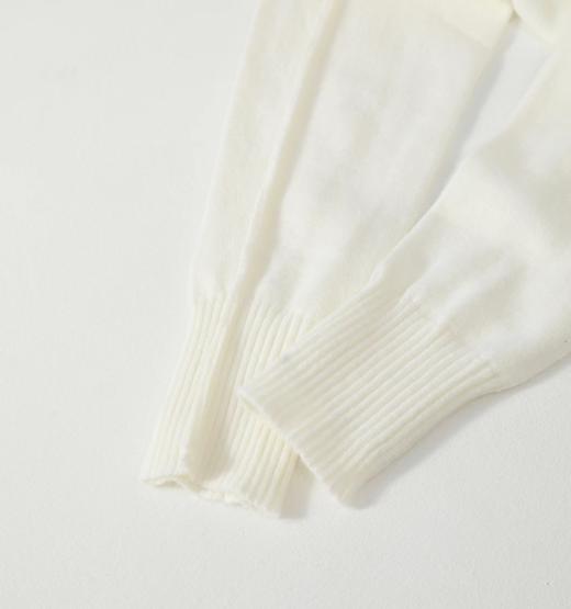 F032042春秋新款时尚百搭情侣款数字小熊短款针织毛衣 商品图5