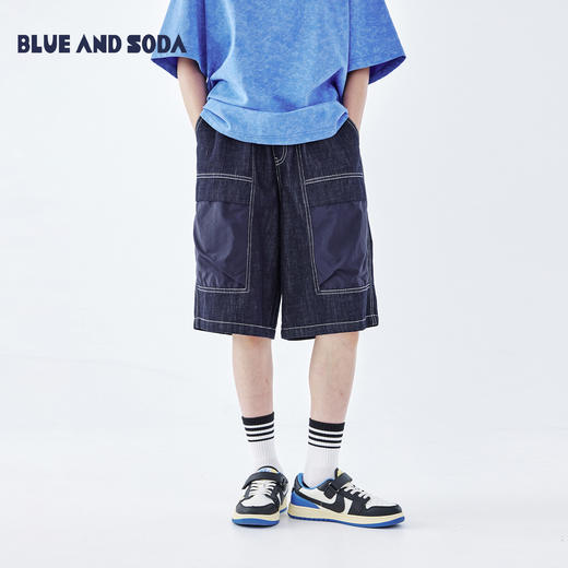 蓝汽水2026夏新款男童松紧腰休闲裤yc0410006 商品图0