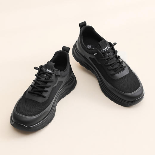 信诺通勤休闲运动鞋2026春秋男鞋厚底透气网面软底中老年爸爸鞋子N6C115-31 商品图3