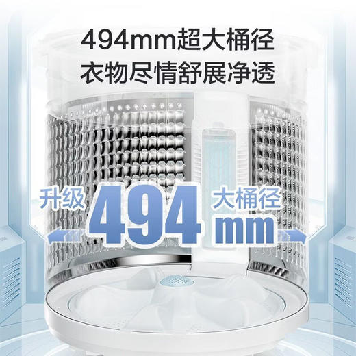 海尔（Haier）手搓洗2.0 全自动波轮洗衣机13KG大容量 除菌螨 家电国家补贴以旧换新XQB130-MBSE35D6 商品图1