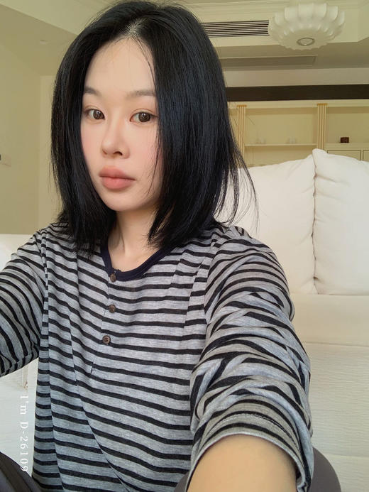 天丝条纹遛弯衣~天丝条纹T+空气阔家居服腿裤睡衣套装 柔滑如丝 吸汗透气 睡觉家居外出休闲两件套 商品图4