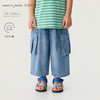 马克珍妮时髦有型男童八分工装软牛仔裤560376 商品缩略图0