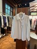 PIANAI冷小姐# 白色花边领全棉衬衣 商品缩略图0