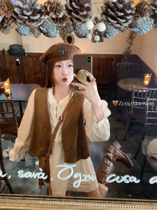 <曾小咸推荐>3.23现货秒杀 ！微信超特价！韩系高腰连衣短裙 日常249.99 立减150 秒杀99.99！复古风马甲秒杀79.99！ 商品图7