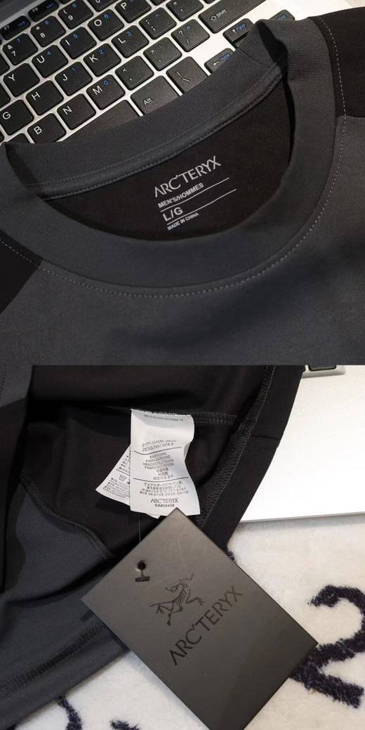 F032025新款男女同款拼接圆领亲肤柔肤吸汗透气短袖 商品图7