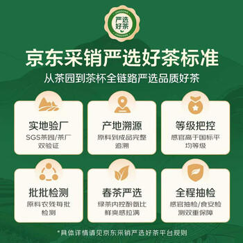 福茗源绿茶 安吉白叶一号珍稀白茶 明前2026新茶叶礼盒自己喝口粮茶250g /水饮冲调 /茗茶 /绿茶 商品图3