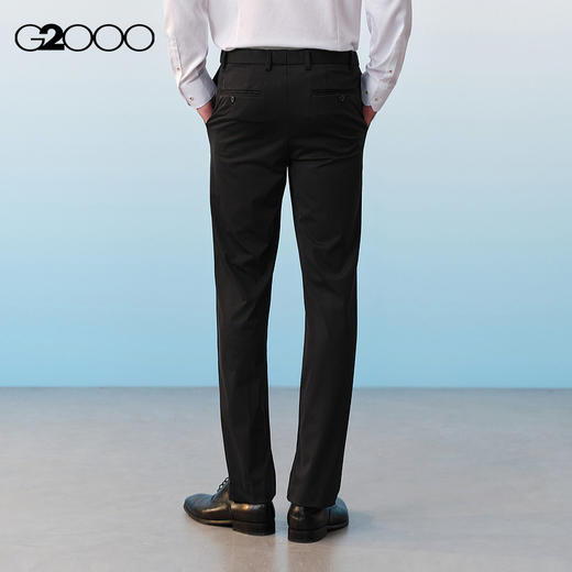 G2000男装SS26商场新款【凉感/多面弹】免烫商务通勤西裤61153625 商品图2