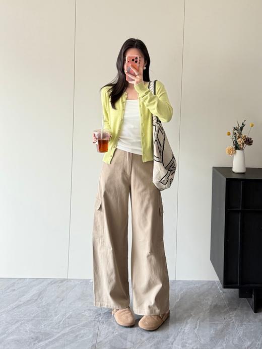 巨好看的春天色系 春日青柠绿针织开衫 商品图10