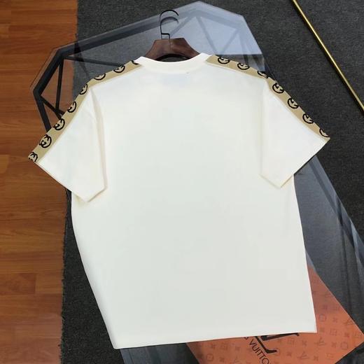 F0320133新款LOGO刺绣织带休闲圆领短袖T恤男女同款 商品图5