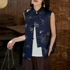 【HERA CHOLE】燕子竹叶撞色印花马甲 光泽感燕子印花中式国风 复古盘扣精致典雅 商品缩略图9
