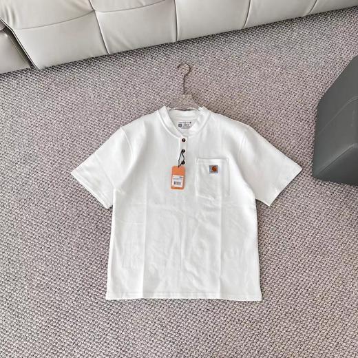 F032095复古宽松版型针织套头通勤休闲百搭男女同款短袖T恤 商品图9