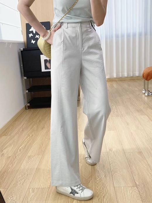 F0320102亲肤透气无束缚宽松直筒显瘦垂感休闲阔腿裤女春季裤 商品图6