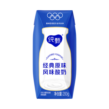 蒙牛纯甄原味风味酸奶200g*24盒 早餐佐餐年货礼盒 /水饮冲调 /常温奶 /酸奶