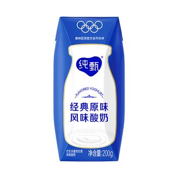 蒙牛纯甄原味风味酸奶200g*24盒 早餐佐餐年货礼盒 /水饮冲调 /常温奶 /酸奶 商品图0