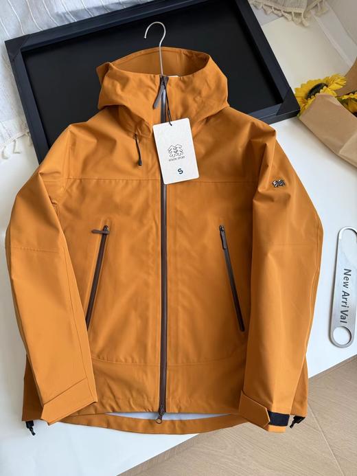 F032002春秋新款防水防雨轻薄耐磨全压胶袖标冲锋衣 商品图3