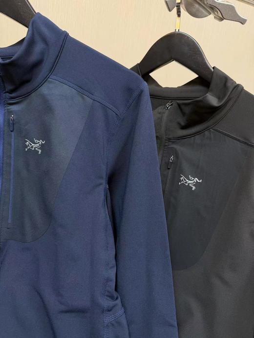 F0320104男士速干植绒保暖打底立领半拉链打底衫T恤 商品图5