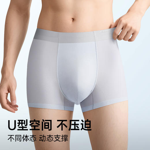 N1-3条装润微温变内档 蜂窝透气男士内裤 正气琅琅+冰肌骄阳 商品图1