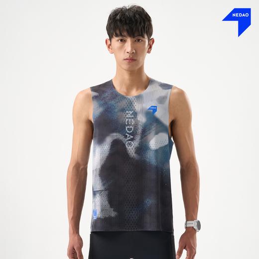 内道风行印花风洞坎肩男款越野跑步运动散热透气轻量坎肩 商品图2