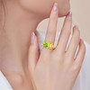 【黄水晶均码橄榄石戒指】周六（3.21）中午12点开始 S925银彩色宝石首饰品送女士礼物JR25062-水晶CC 商品缩略图3