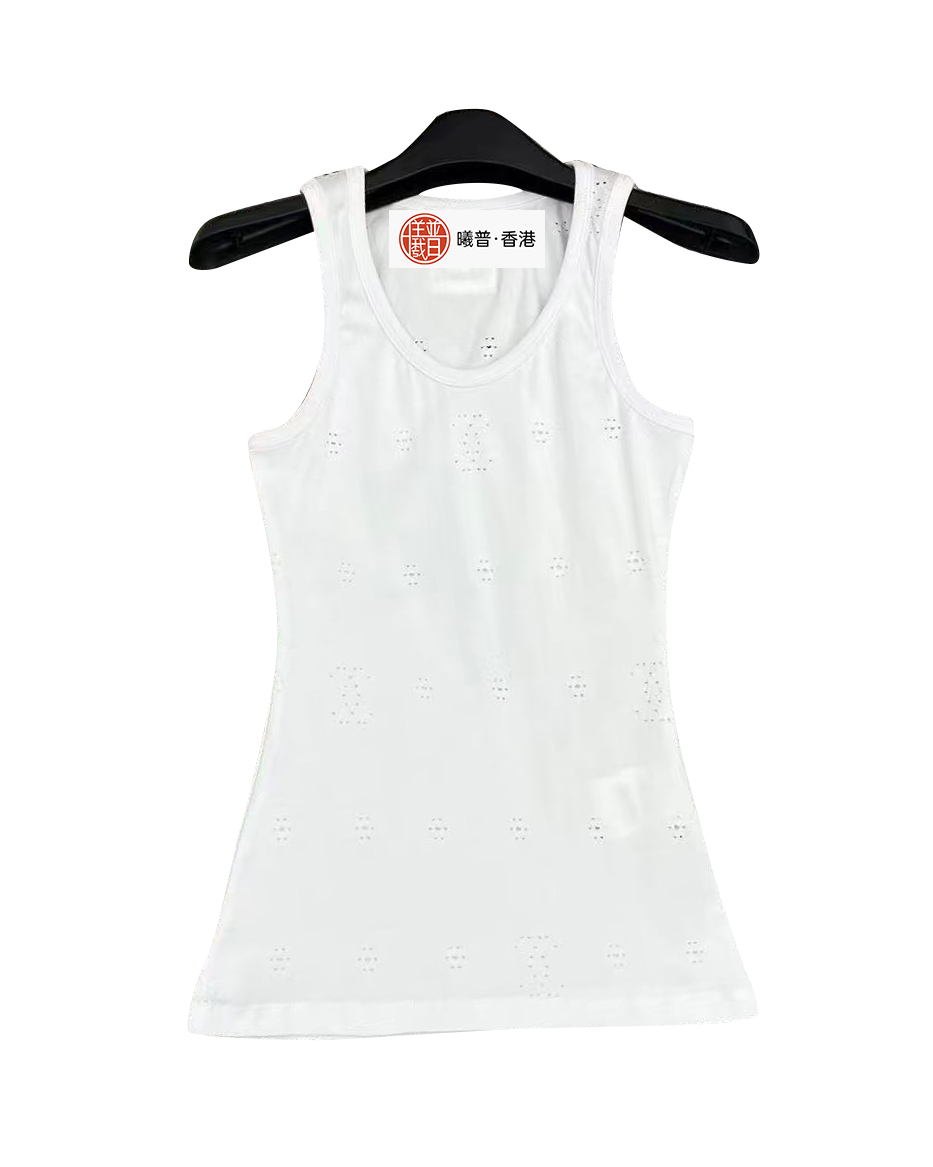 女款棉质镂空背心ba025
