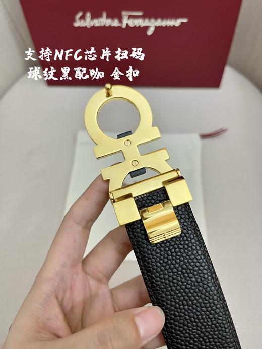 菲拉格慕. 扣头：（金/银 可选）新款纯钢扣 球纹 3.4cm（GD） 商品图13