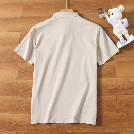 F0320135新款轻薄透气硅胶logo氨棉凉爽舒适短袖Polo衫 商品图8