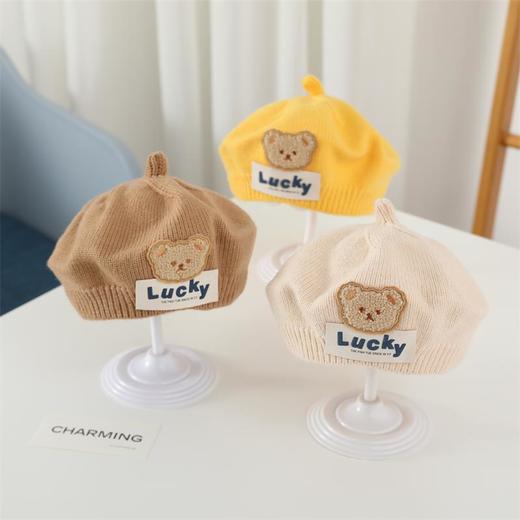 【可爱超萌❗️贝雷帽】婴儿帽子秋冬款贝雷帽宝宝毛线帽可爱超萌男女宝秋季婴幼儿针织帽。ya 商品图3