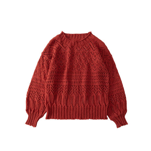 苏苏姐家织荷镂空上衣手工diy编织棒针亚麻蕾丝线毛线自制材料包 商品图4