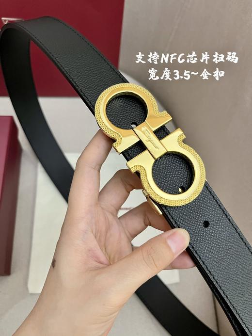 菲拉格慕. 扣头：（金/银 可选）新款纯钢扣 3.4cm（GD） 商品图8