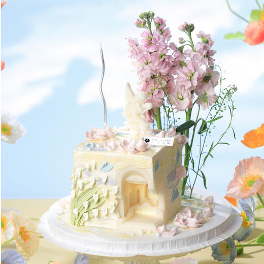 白羊座蛋糕【花与光的春日邂逅】1.5磅 香草奶油芒果夹心口味 商品图4