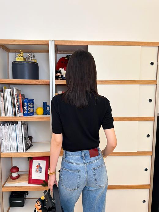 古驰 新品🆕胸前刺绣字母短袖针织衫（MM） 商品图5