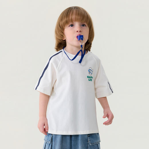 马克珍妮美式运动风男童凉感卡通T2026年夏装新款560315 商品图1