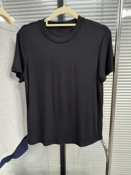 大杨会员专享# 正LAPER极简真丝羊毛 女式T恤  闭眼收 商品图3