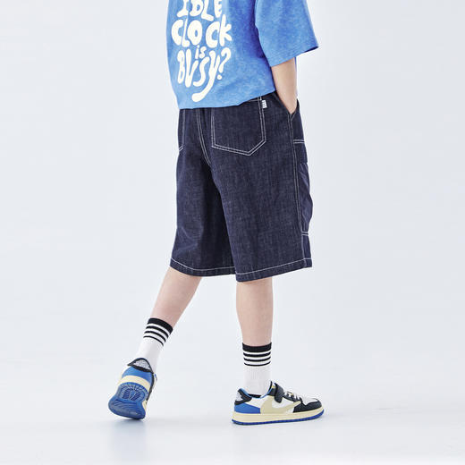 蓝汽水2026夏新款男童松紧腰休闲裤yc0410006 商品图4