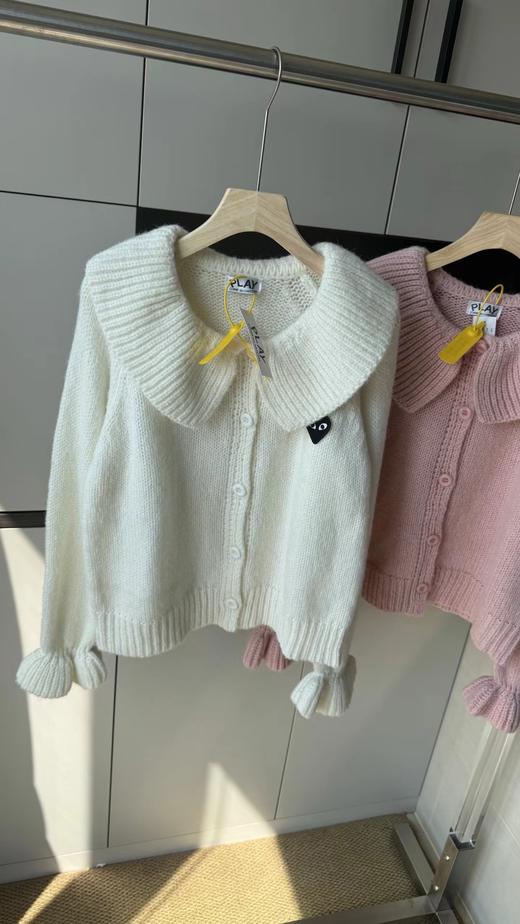 F032078温柔甜美日系少女风日常通勤百搭大翻领针织开衫 商品图2