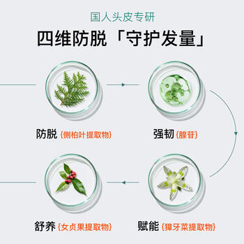 植优研域发防脱洗发水防脱滋养洗发露300ml京东自营侧柏叶洗发水腺苷 /个人护理 /洗发护发 /洗发水 商品图0