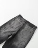 F032091泼墨涂鸦男女同款复古水洗做旧直筒微喇牛仔裤 商品缩略图3