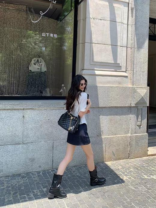 F0320121新款时髦老钱风亚麻中袖收腰显瘦气质通勤衬衫 商品图3